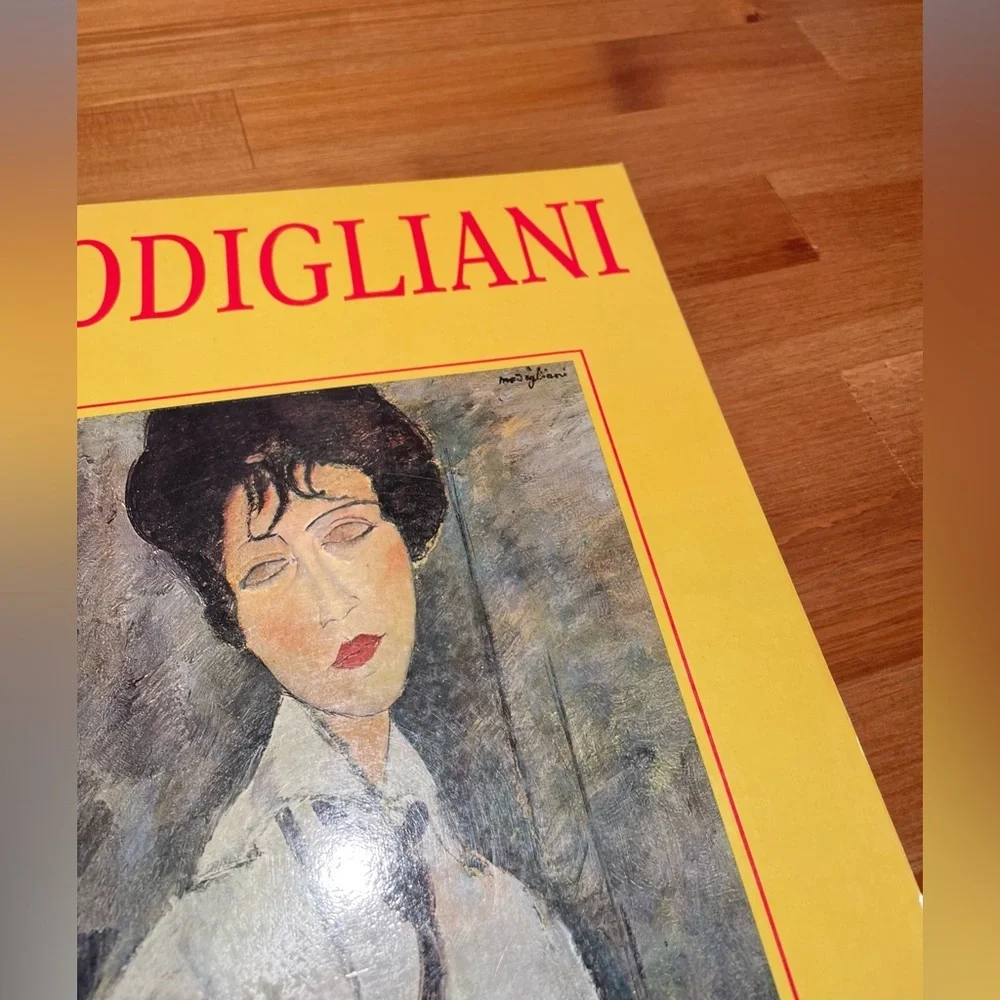 Vtg Modigliani Paperback Coffee Table Art Book Prints French Edition Yellow